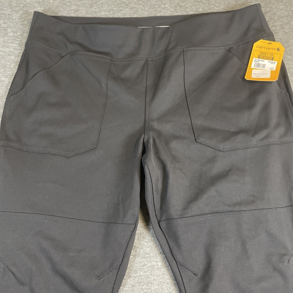 Carhartt Womens Force Fitted Midweight Utility Leggings Black 2X XXL (20W-22W)